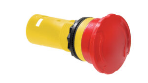 Sprecher + Schuh Pilot Devices D7D-MT44EX02 Emergency Stop - Non-Illuminated 40mm Push-Pull - Twist-to-Release Red/Yellow
