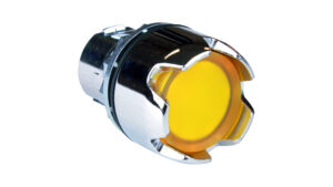 Sprecher + Schuh Pilot Devices D7M-LG5MN3WX10 Push Button - Illuminated 24V AC/DC ClearGuarded Momentary Yellow