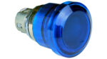 Sprecher + Schuh Pilot Devices D7M-LMM46E3 Emergency Stop - Illuminated 40mm Push-Pull 3 Position Momentary Blue