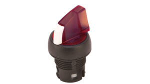 Sprecher + Schuh Pilot Devices D7P-LSR34PN3RX20 Selector Switch - Illuminated 24V AC/DC Red3 Position Spring Right  Red w/White Insert